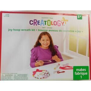 Creatology Christmas Joy Hoop Wreath Kit New In Box Ages 8+